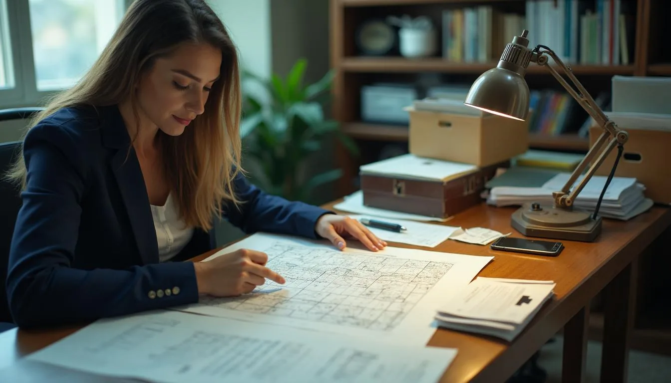 Mineral owner comparing royalty check detail statements against a plat map of leased tracts